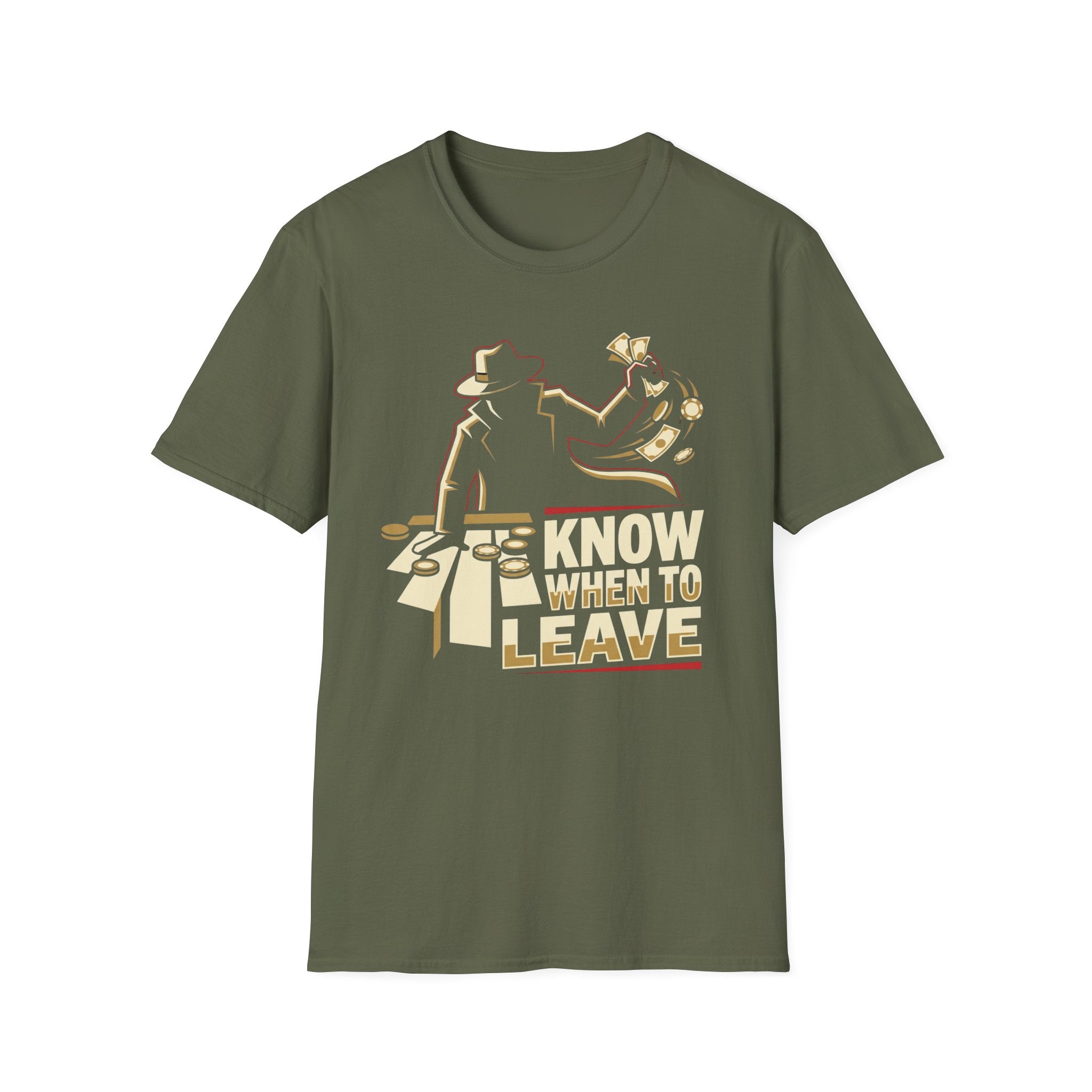 Know When to Leave T-Shirt Black