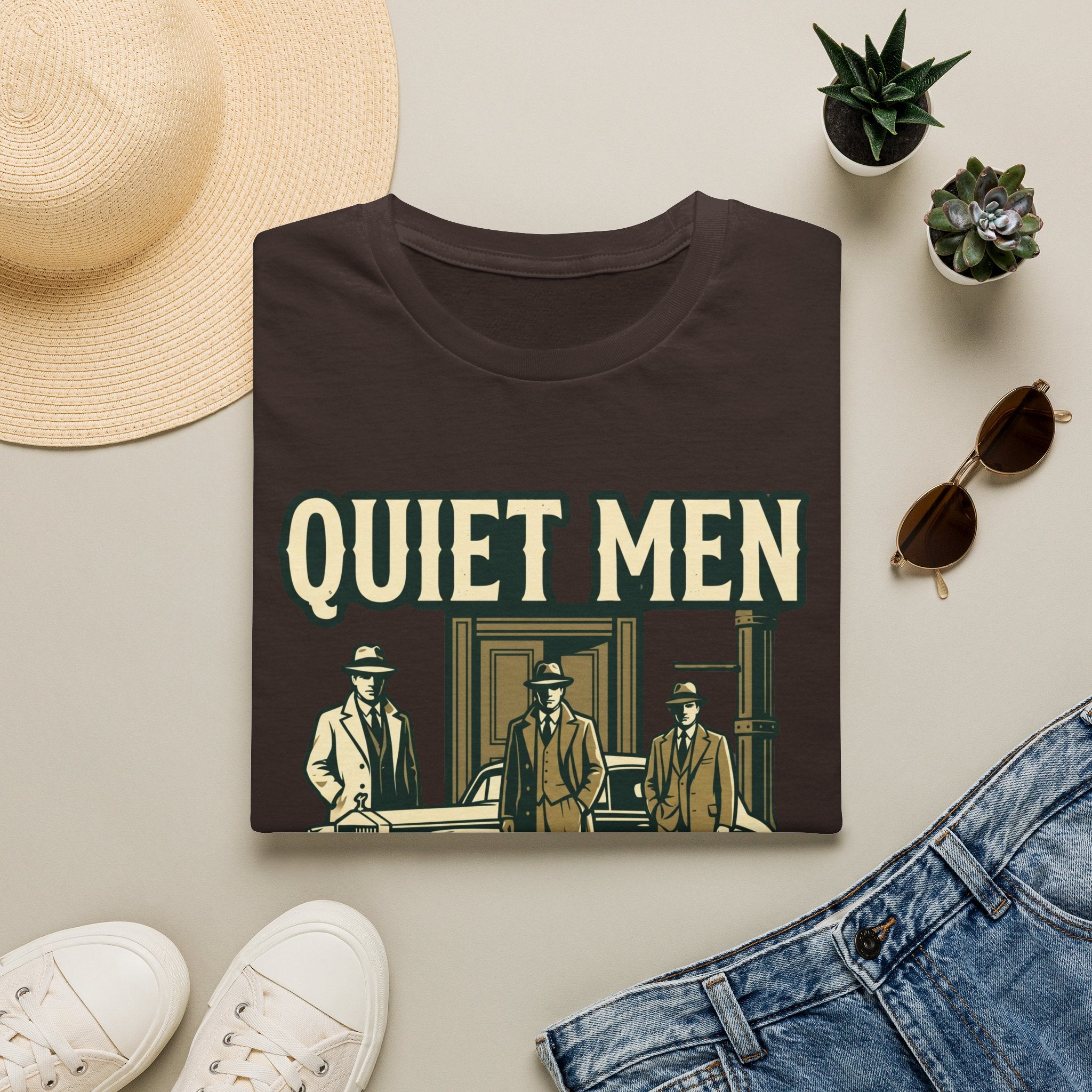 Quiet Men Serious Work T-Shirt