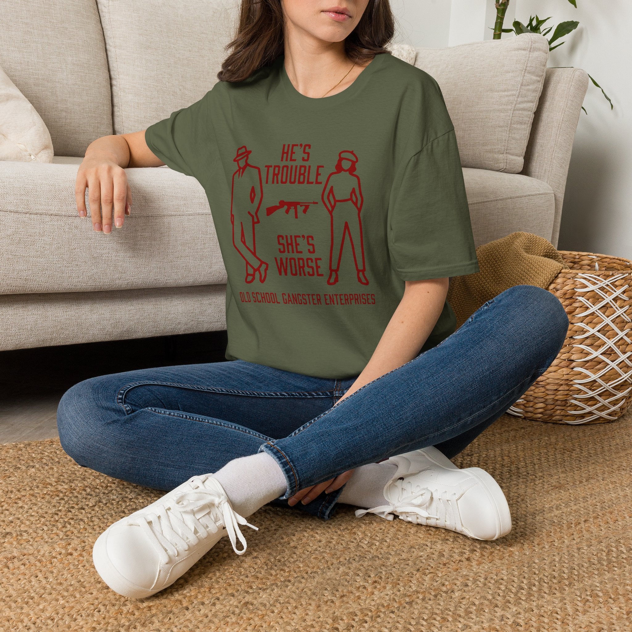 He's Trouble She's Worse T-Shirt