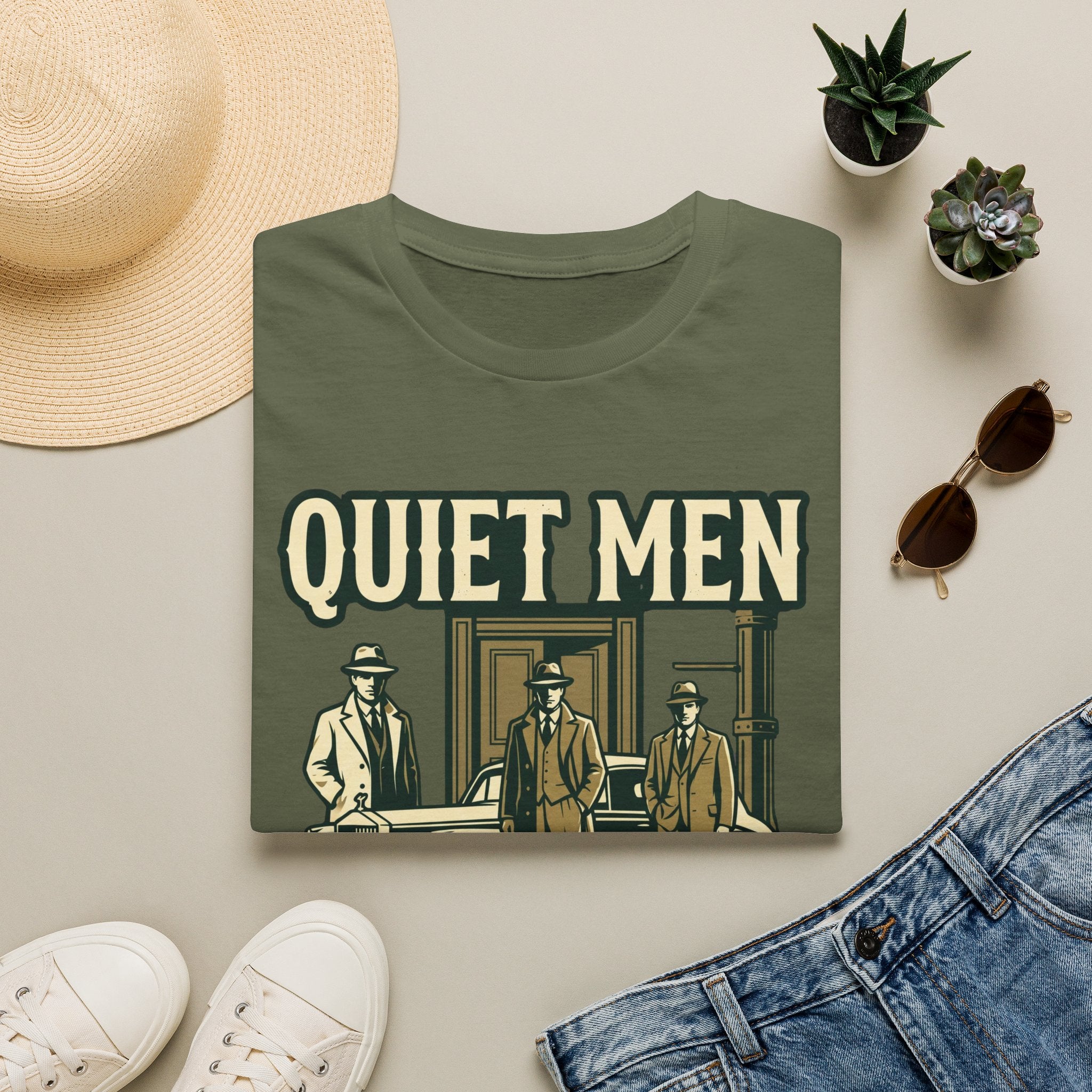 Quiet Men Serious Work T-Shirt