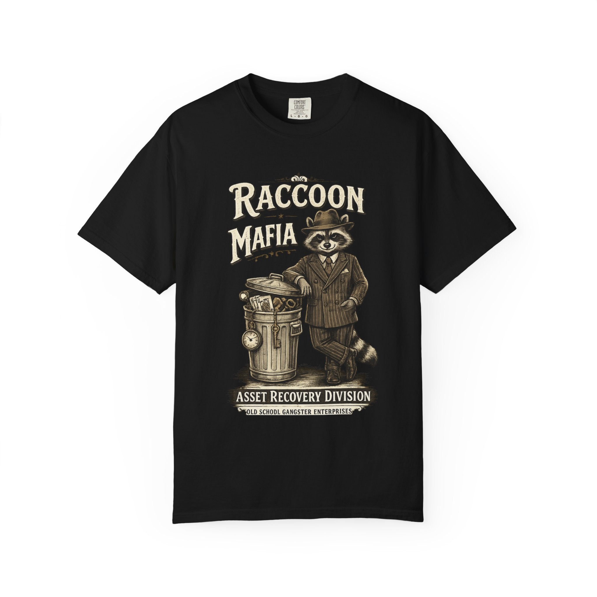 OGE Vintage T-Shirt — Racoon Mafia Distressed Graphic Tee