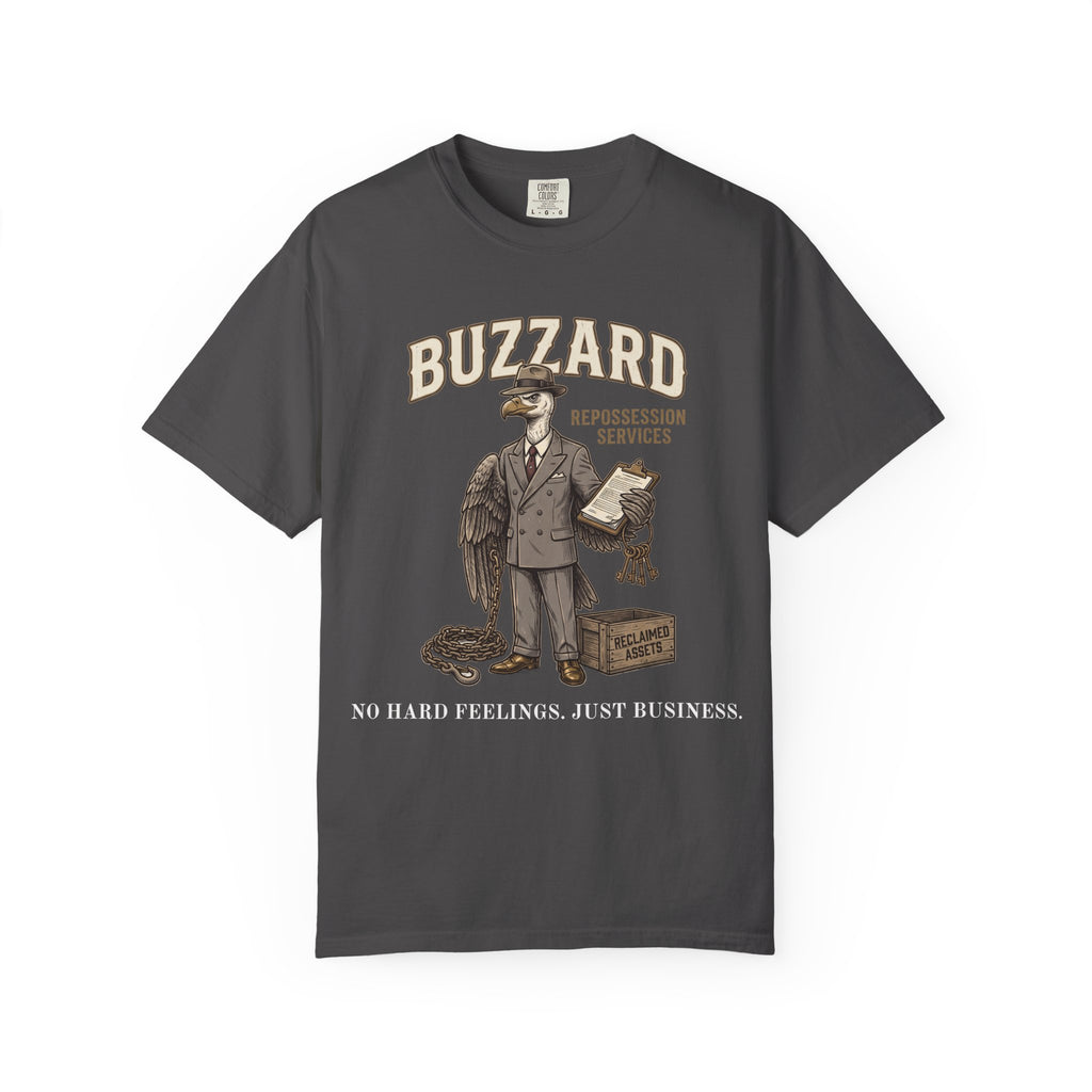 Buzzard Repo Service Vintage T-Shirt — Distressed Graphic Tee