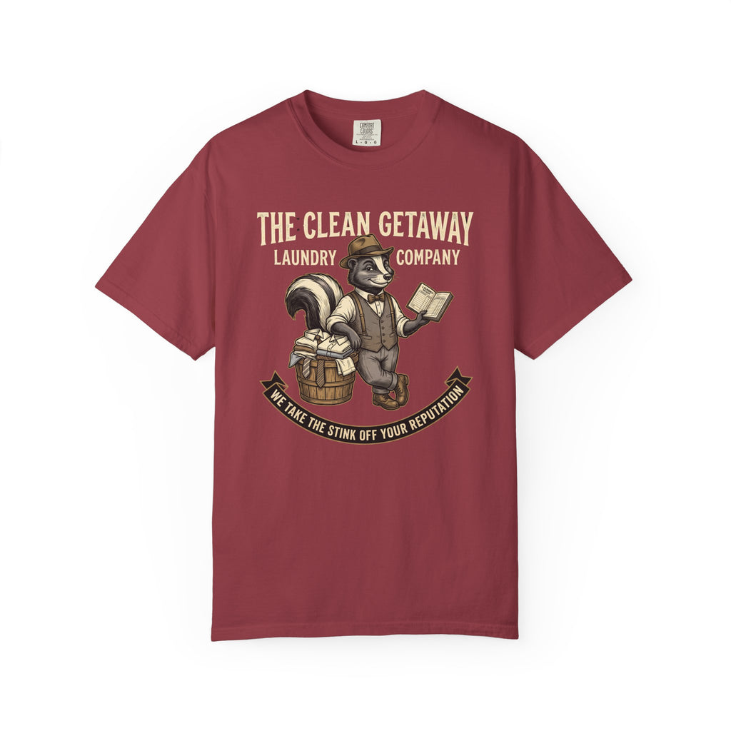 Clean Getaway Laundry Co Vintage T-Shirt — OGE Distressed Graphic Tee