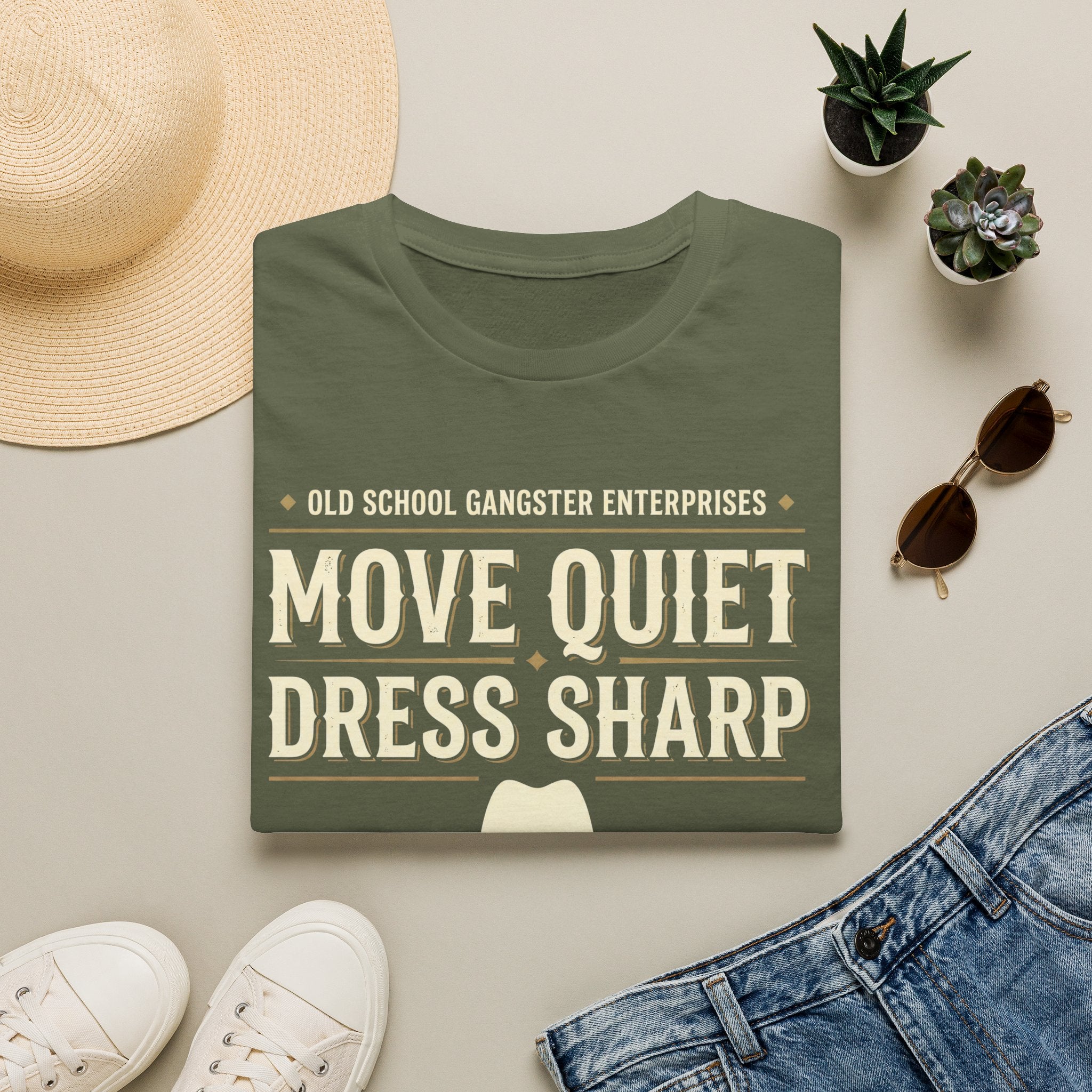 Move Quiet Dress Sharp T-Shirt