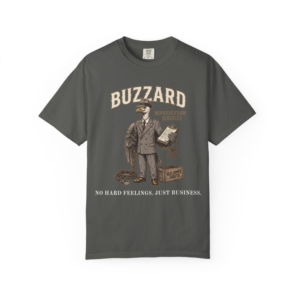 Buzzard Repo Service Vintage T-Shirt — Distressed Graphic Tee
