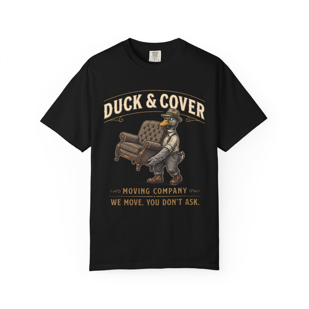 Duck and Cover Moving Co Vintage T-Shirt — Distressed Graphic Tee