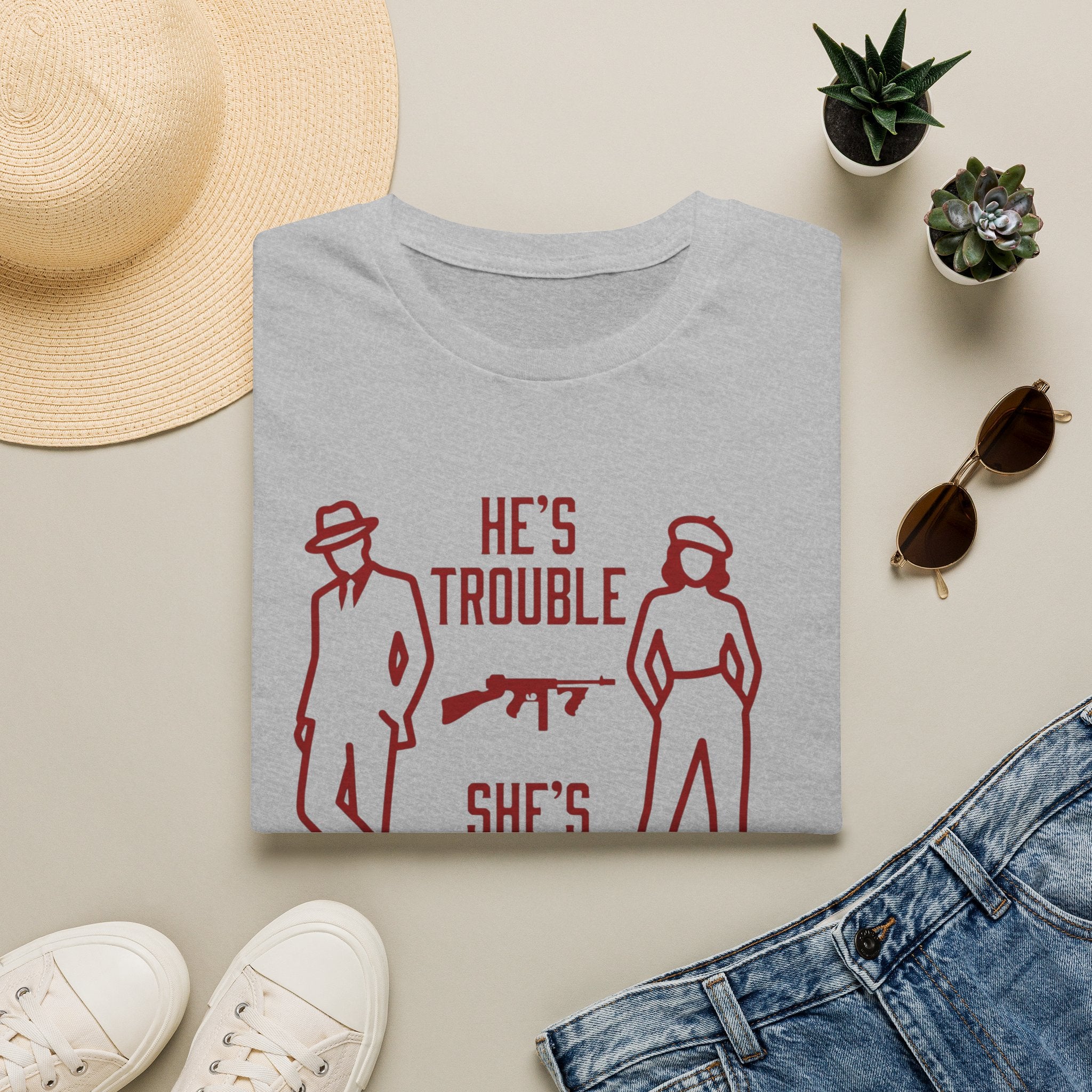He's Trouble She's Worse T-Shirt