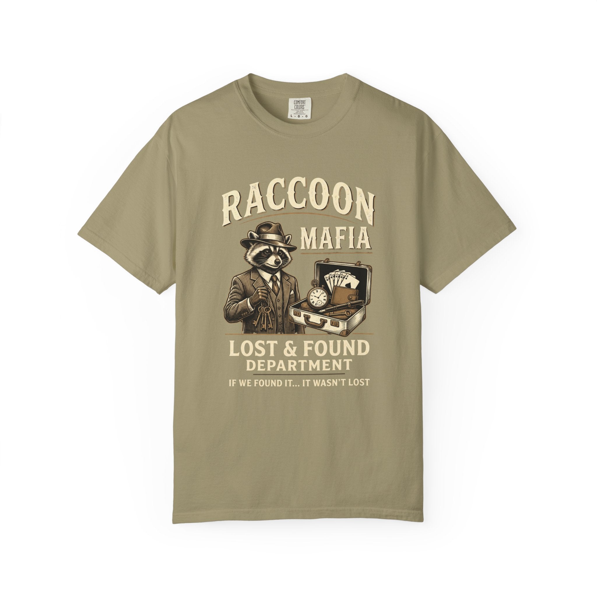 Raccoon Mafia Vintage T-Shirt — Lost and Found Dept Distressed Graphic Tee