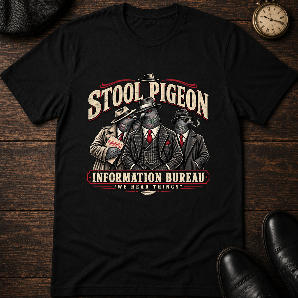 Stool Pigeon Information Bureau T-Shirt