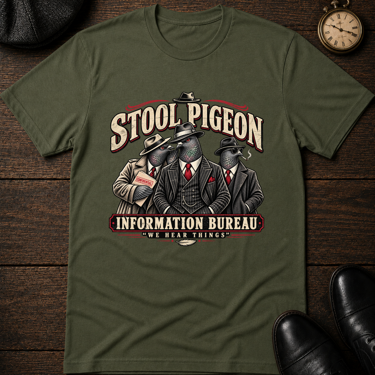 Stool Pigeon Information Bureau T-Shirt