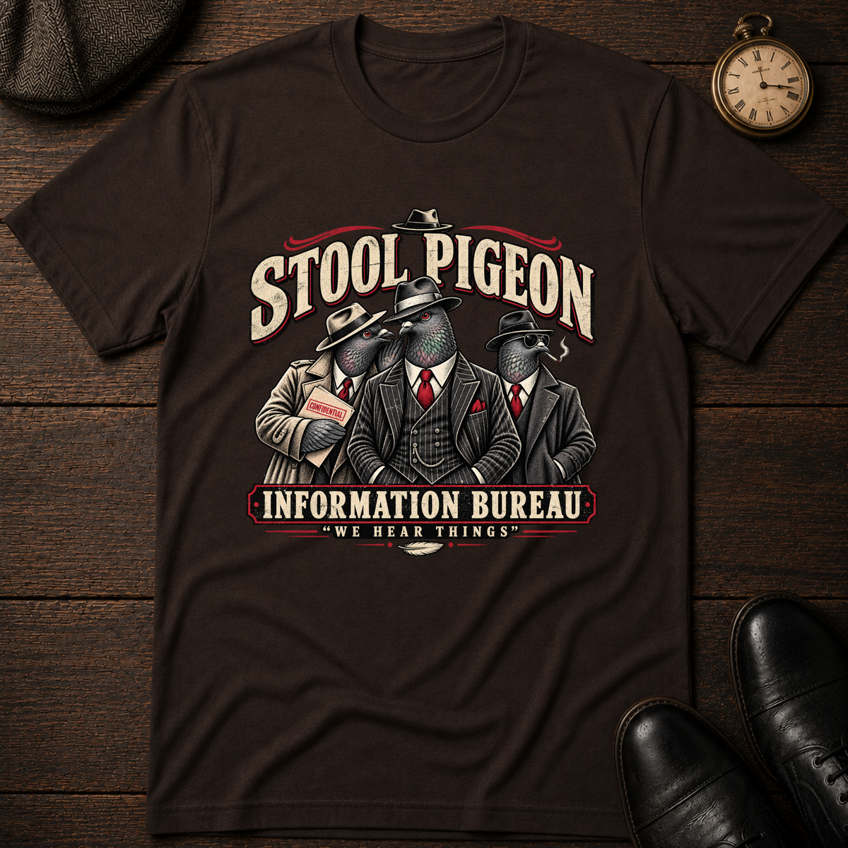 Stool Pigeon Information Bureau T-Shirt
