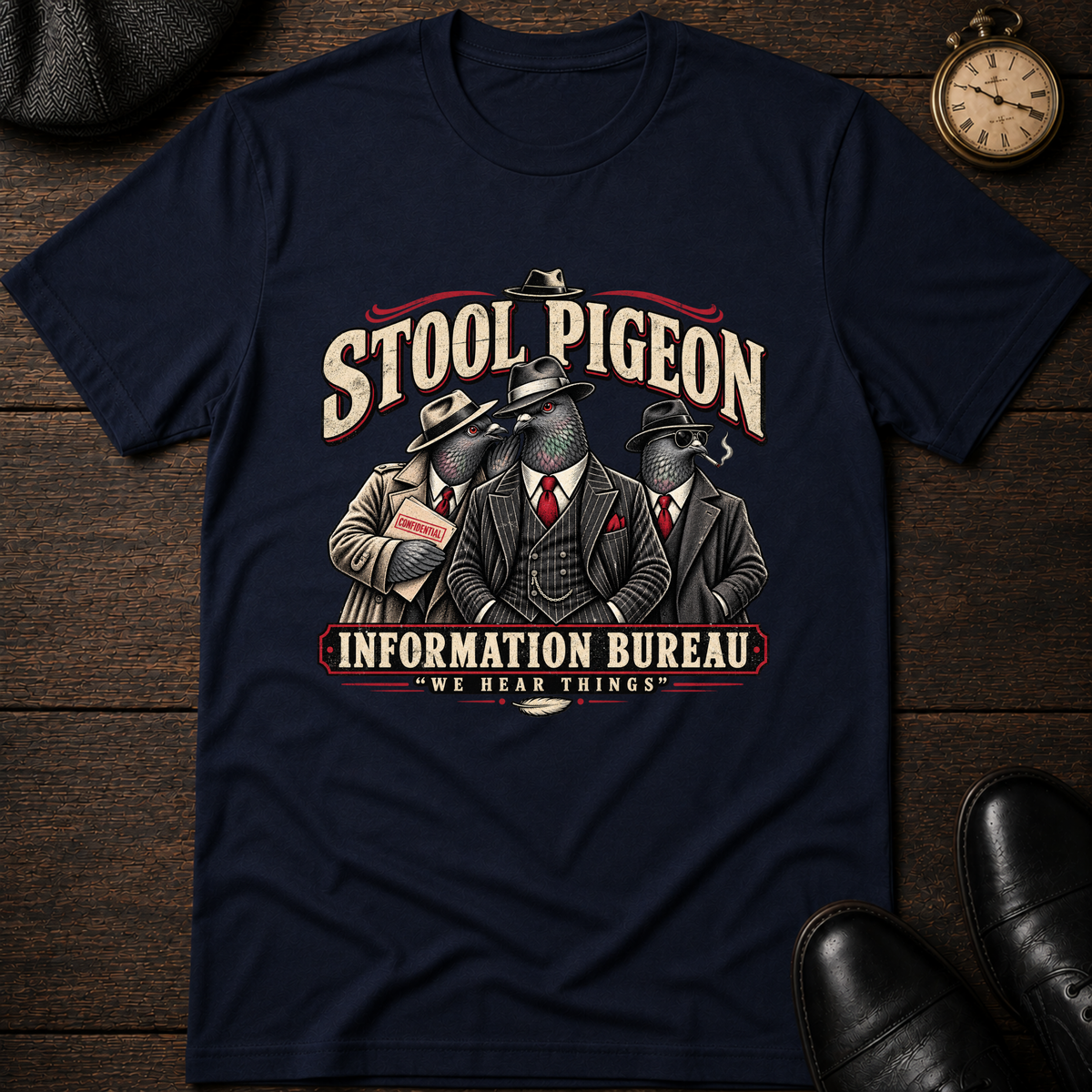 Stool Pigeon Information Bureau T-Shirt