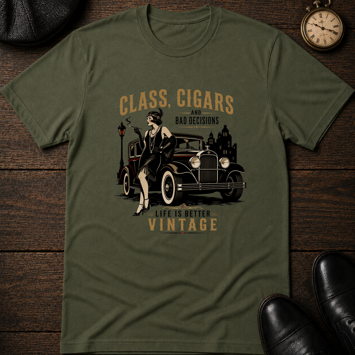 Class, Cigars and Bad Decisions T-Shirt