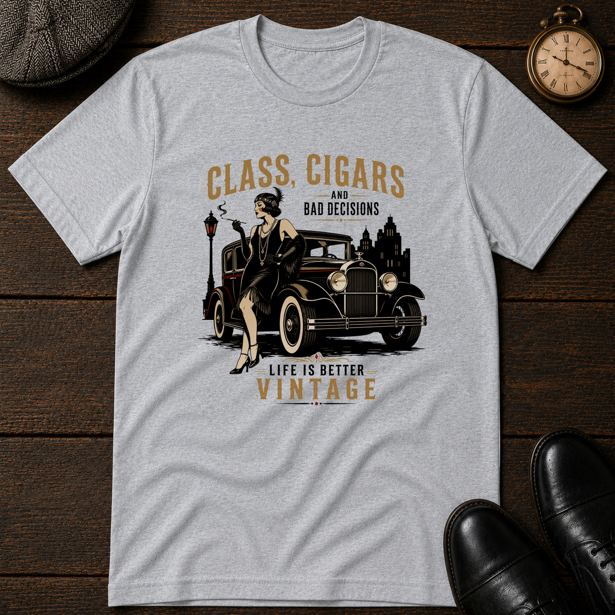 Class, Cigars and Bad Decisions T-Shirt