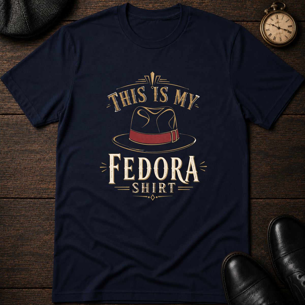 Fedora Shirt T-Shirt Black