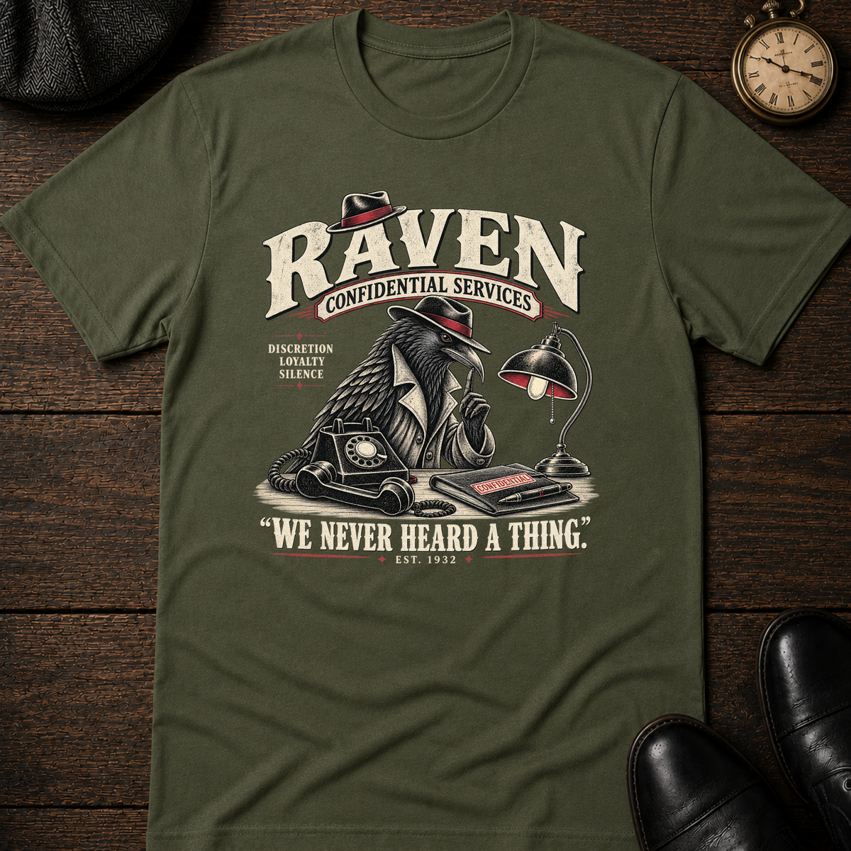 Raven Confidential Services T-Shirt