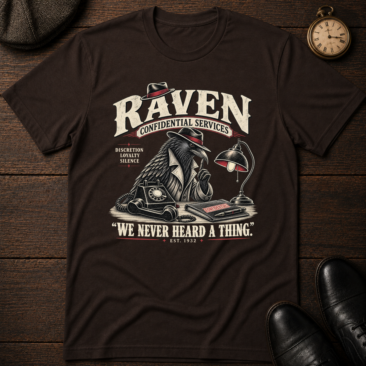 Raven Confidential Services T-Shirt