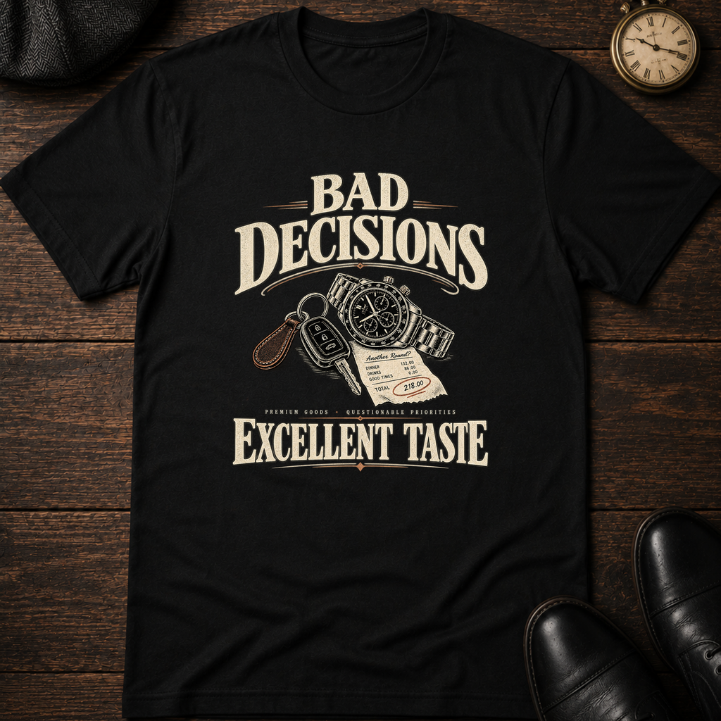 Bad Decisions Excellent Taste T-Shirt