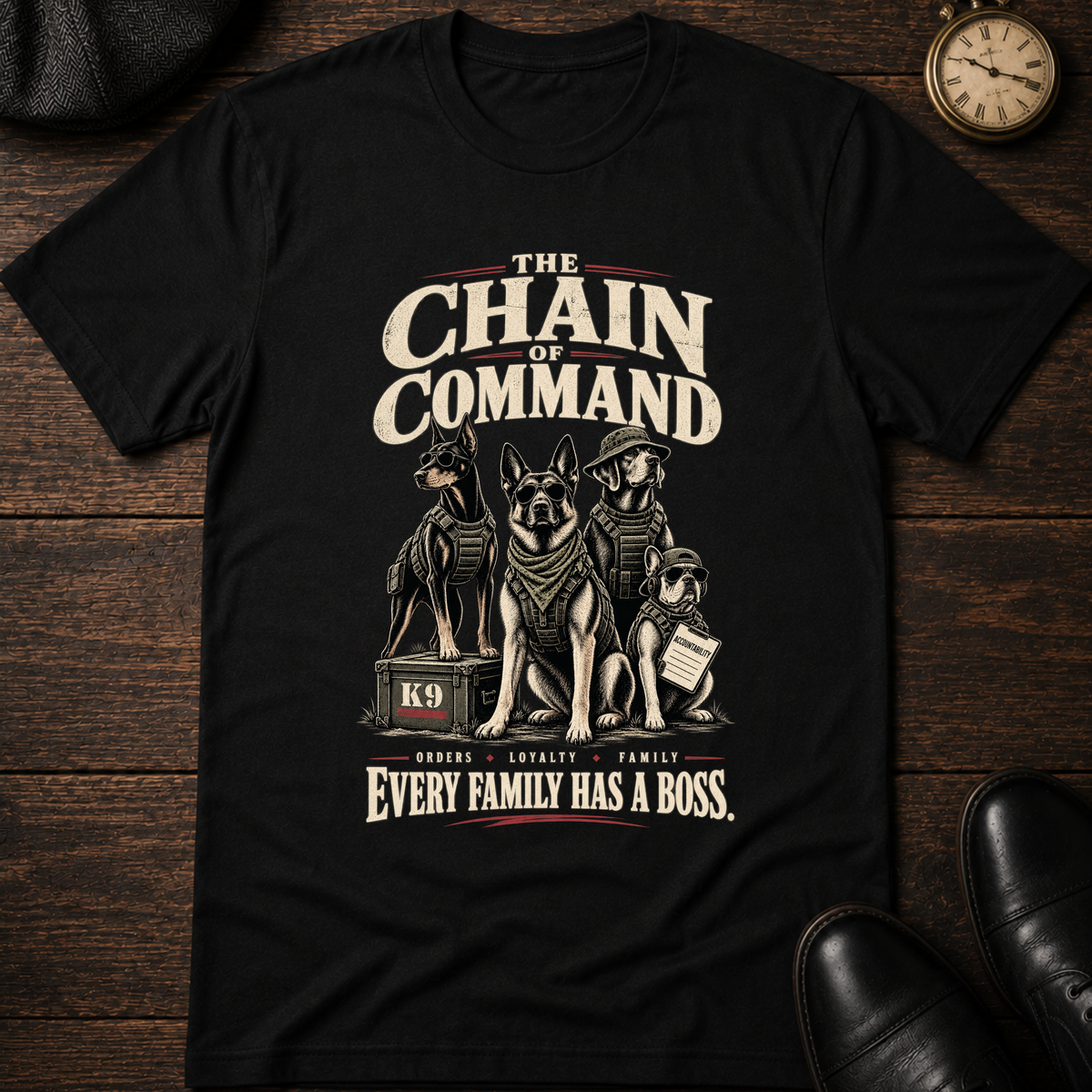 The Chain of Command K9 T-Shirt