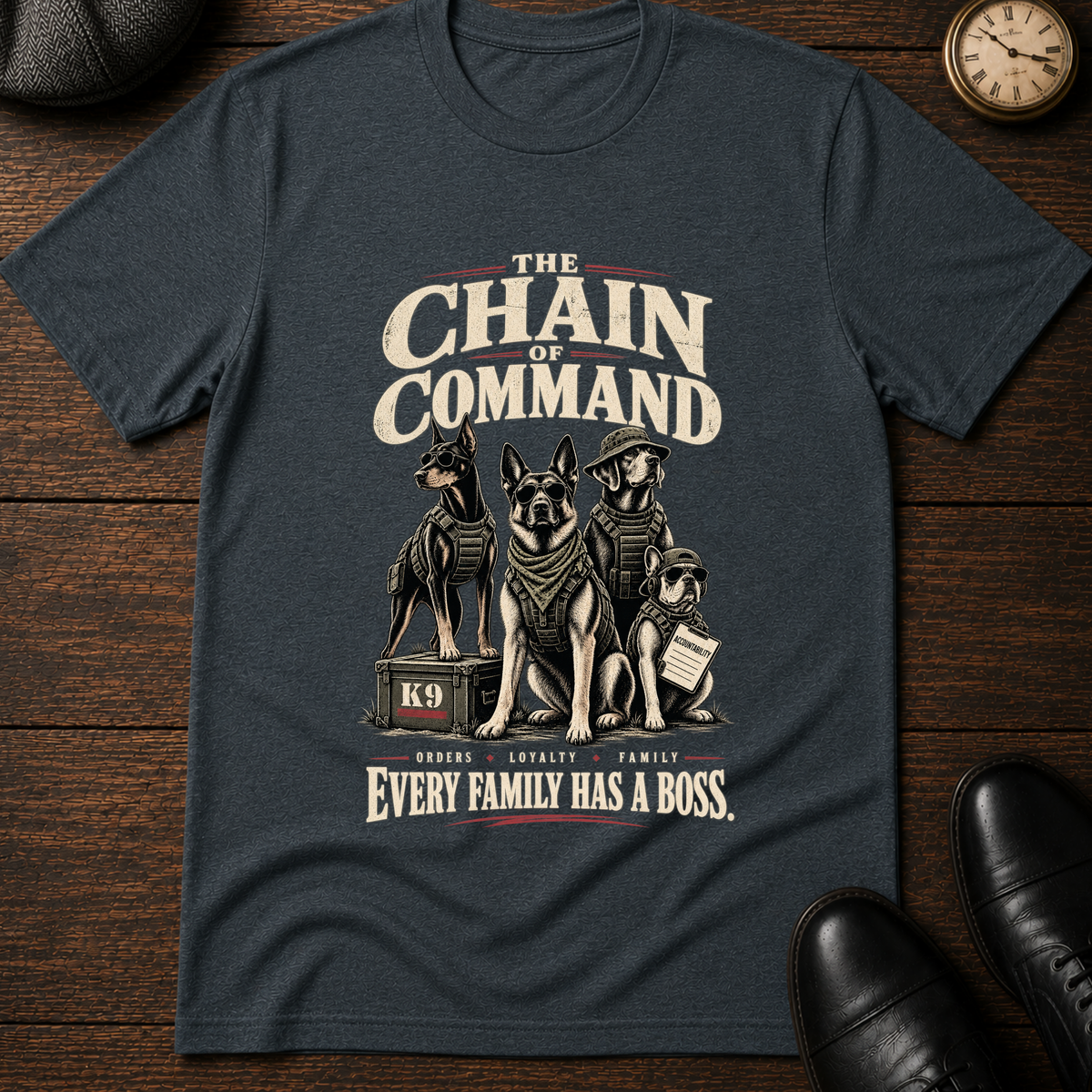 The Chain of Command K9 T-Shirt