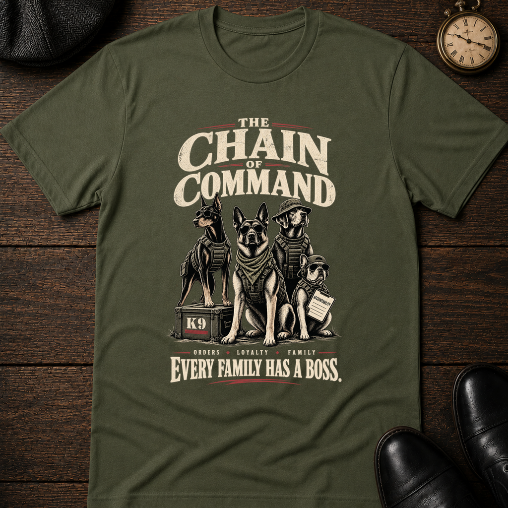 The Chain of Command K9 T-Shirt