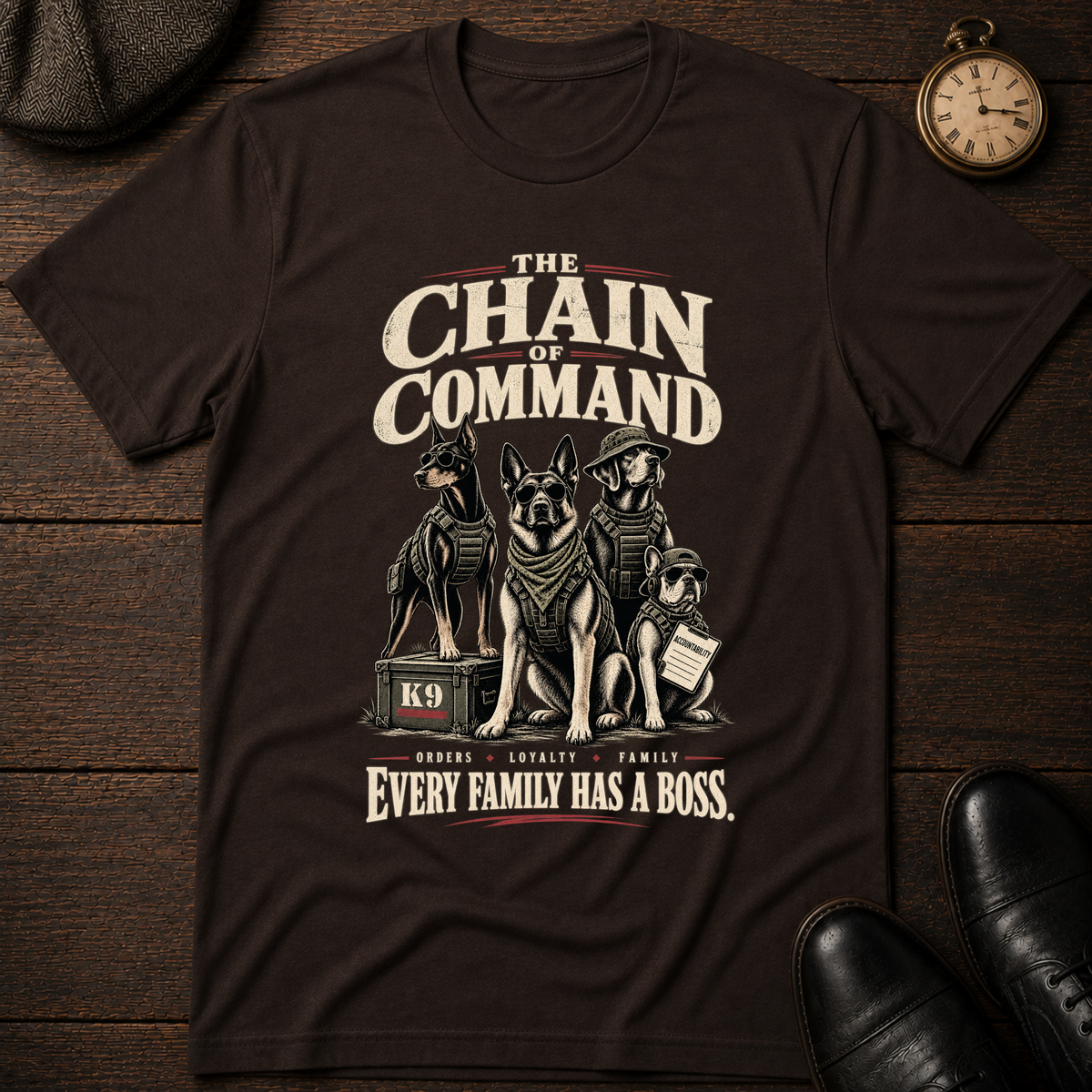 The Chain of Command K9 T-Shirt