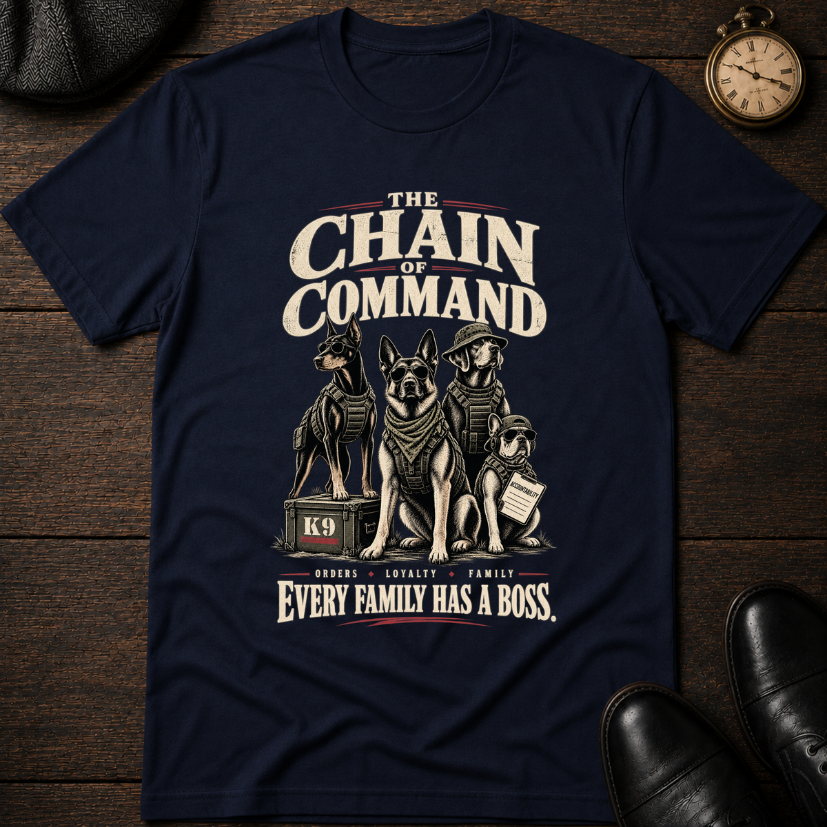 The Chain of Command K9 T-Shirt