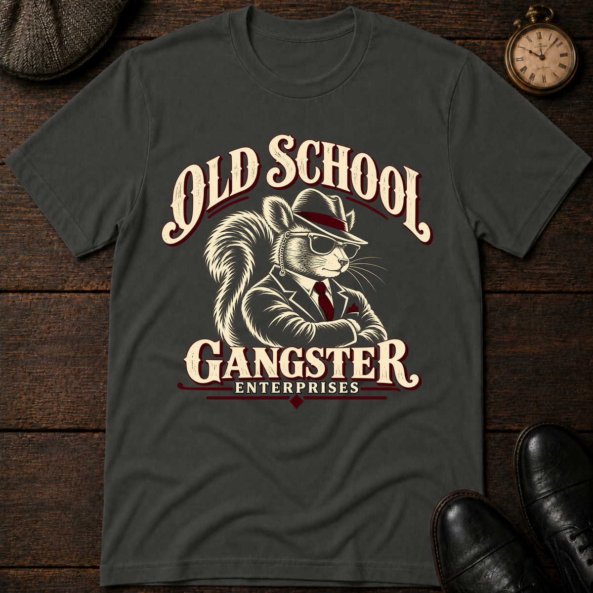 Old School Gangster T-Shirt — Comfort Colors Premium Graphic Tee