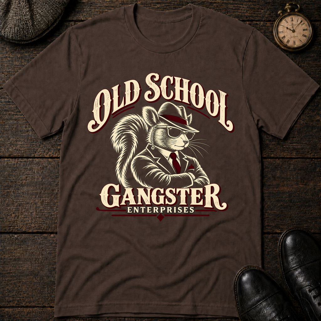 Old School Gangster T-Shirt — Comfort Colors Premium Graphic Tee