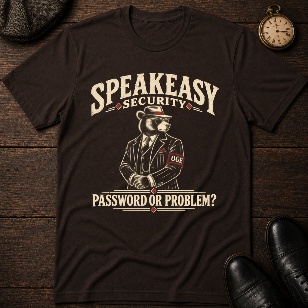 Password or Problem? Speakeasy Security T-Shirt