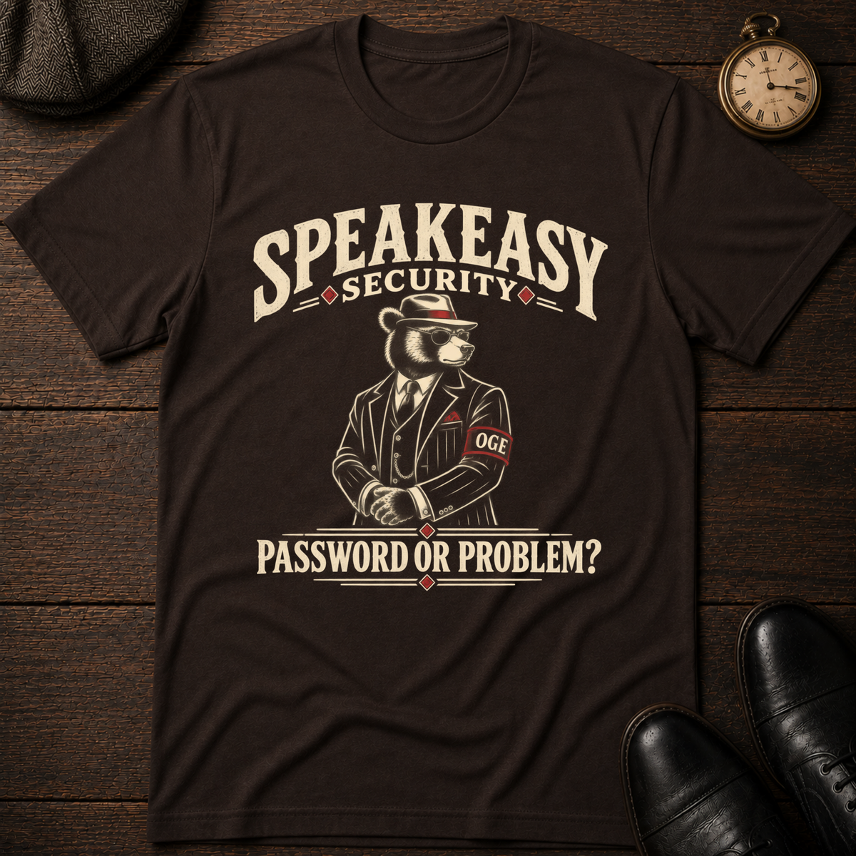 Password or Problem? Speakeasy Security T-Shirt