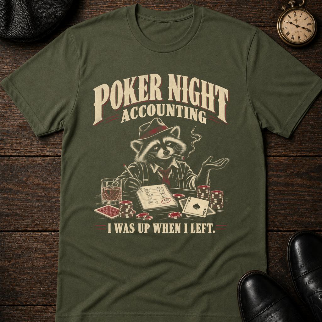 Poker Night Accounting T-Shirt