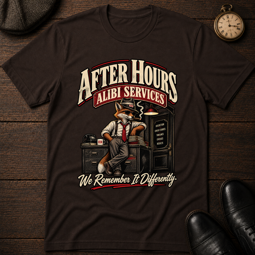 After Hours Alibi Services T-Shirt