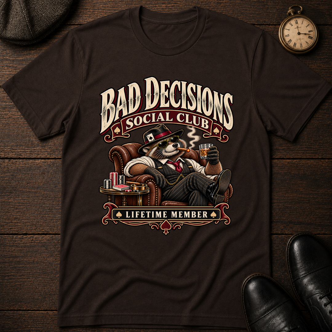 Bad Decisions Club Lifetime Member T-Shirt