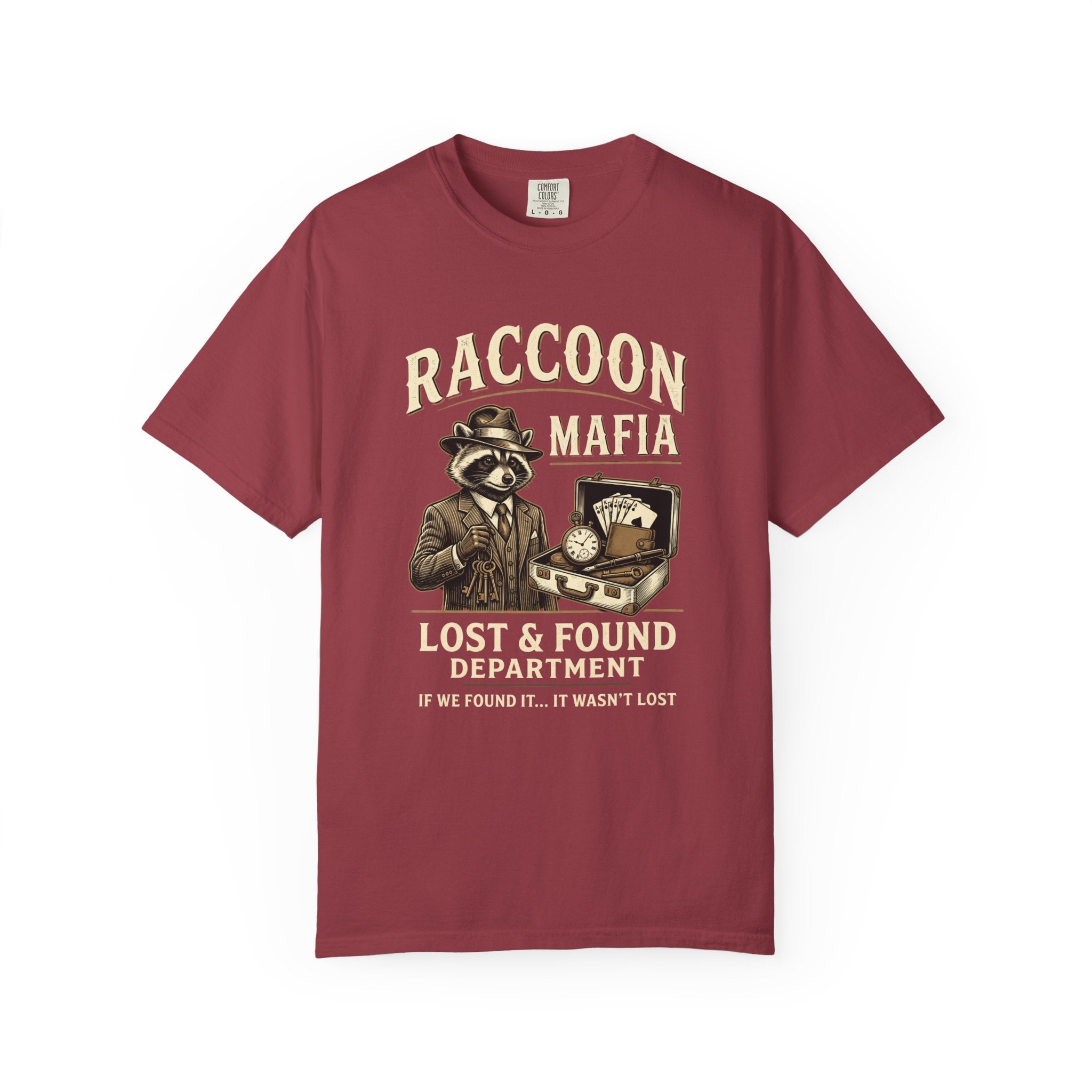 Raccoon Mafia Vintage T-Shirt — Lost and Found Dept Distressed Graphic Tee