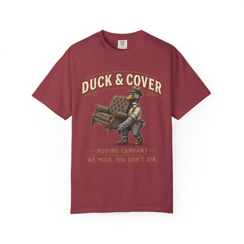 Duck and Cover Moving Co Vintage T-Shirt — Distressed Graphic Tee