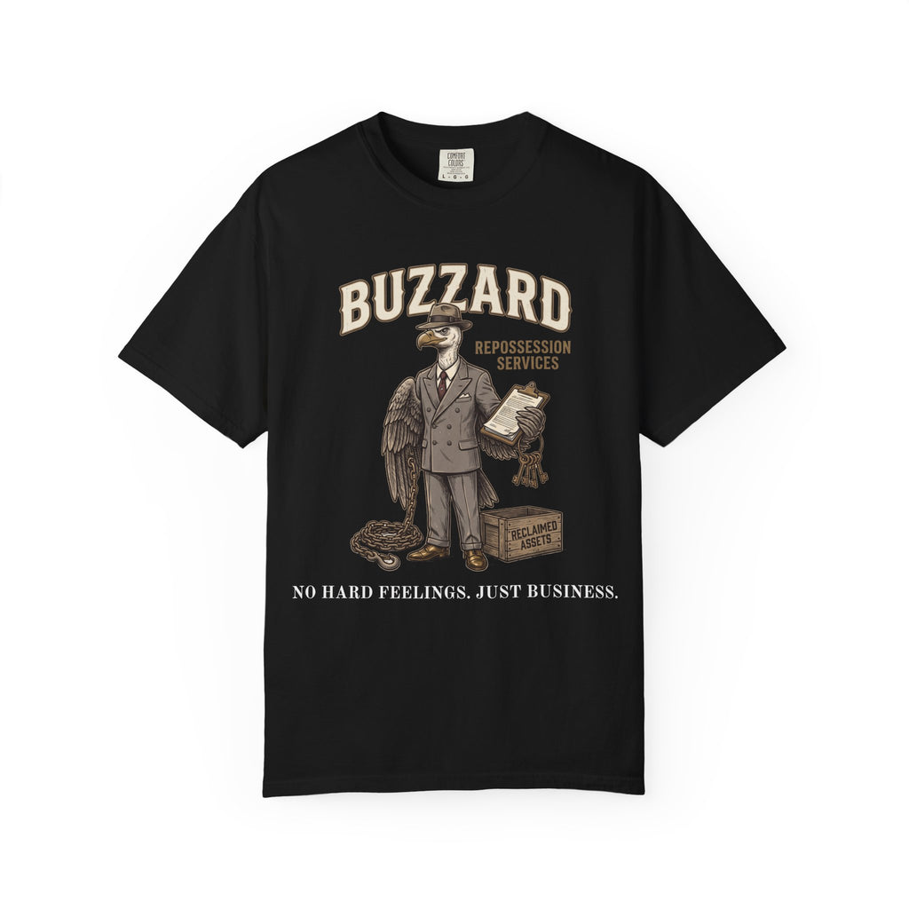 Buzzard Repo Service Vintage T-Shirt — Distressed Graphic Tee