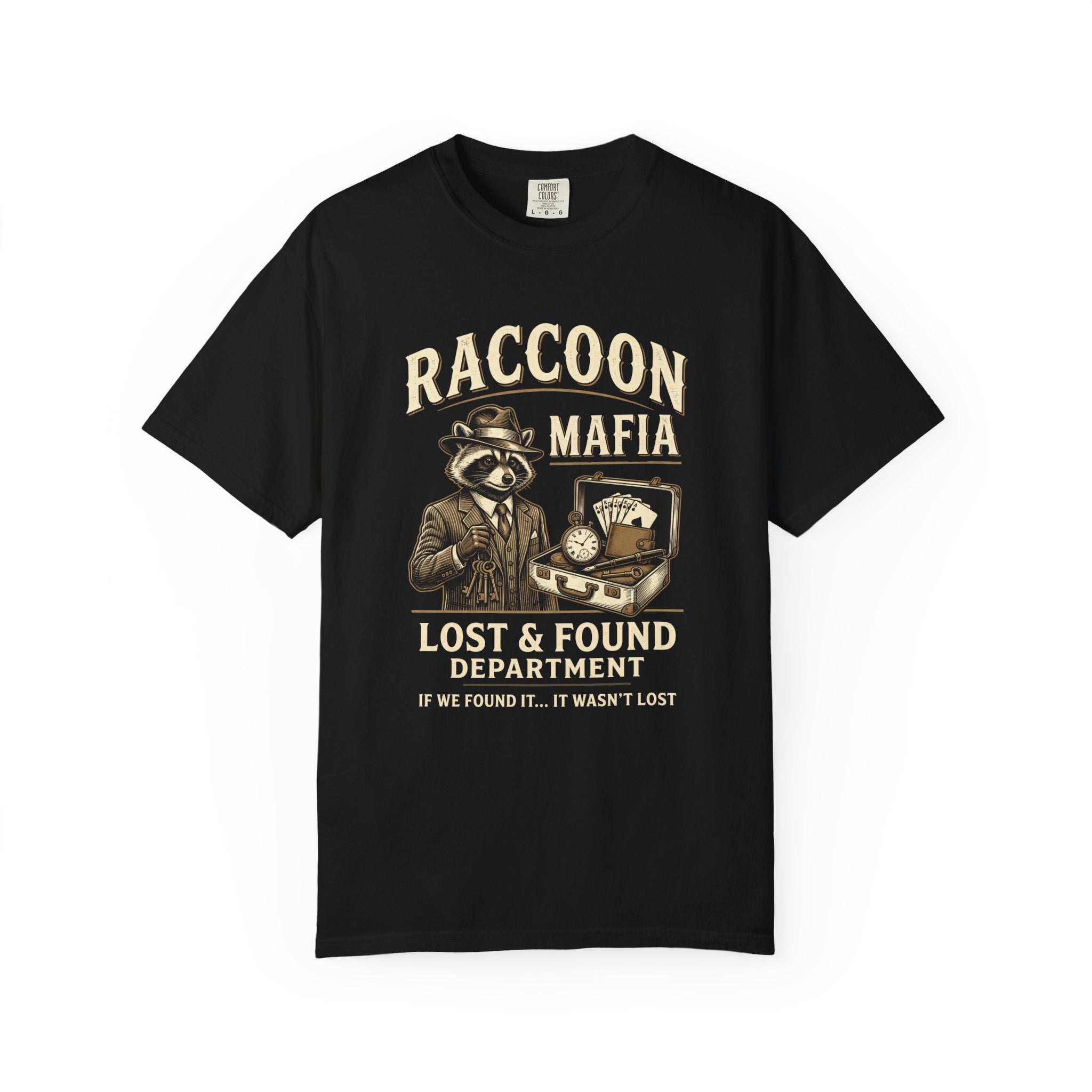 Raccoon Mafia Vintage T-Shirt — Lost and Found Dept Distressed Graphic Tee