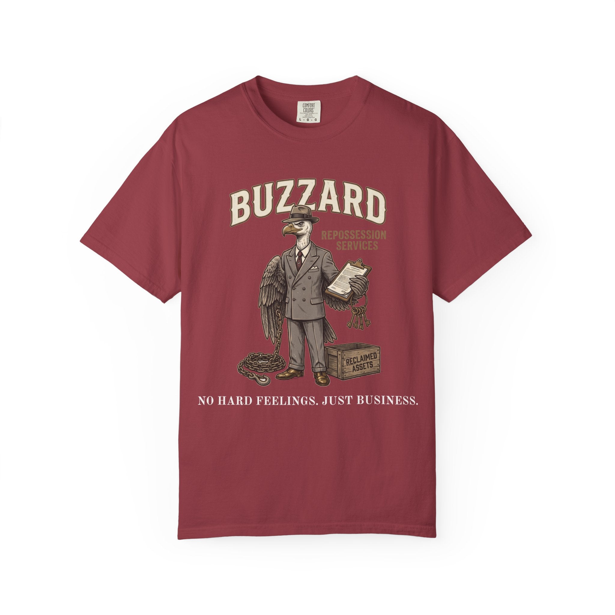 Buzzard Repo Service Vintage T-Shirt — Distressed Graphic Tee