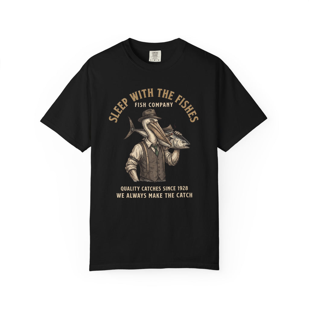 Sleep with the Fishes Vintage T-Shirt — OGE Distressed Graphic Tee