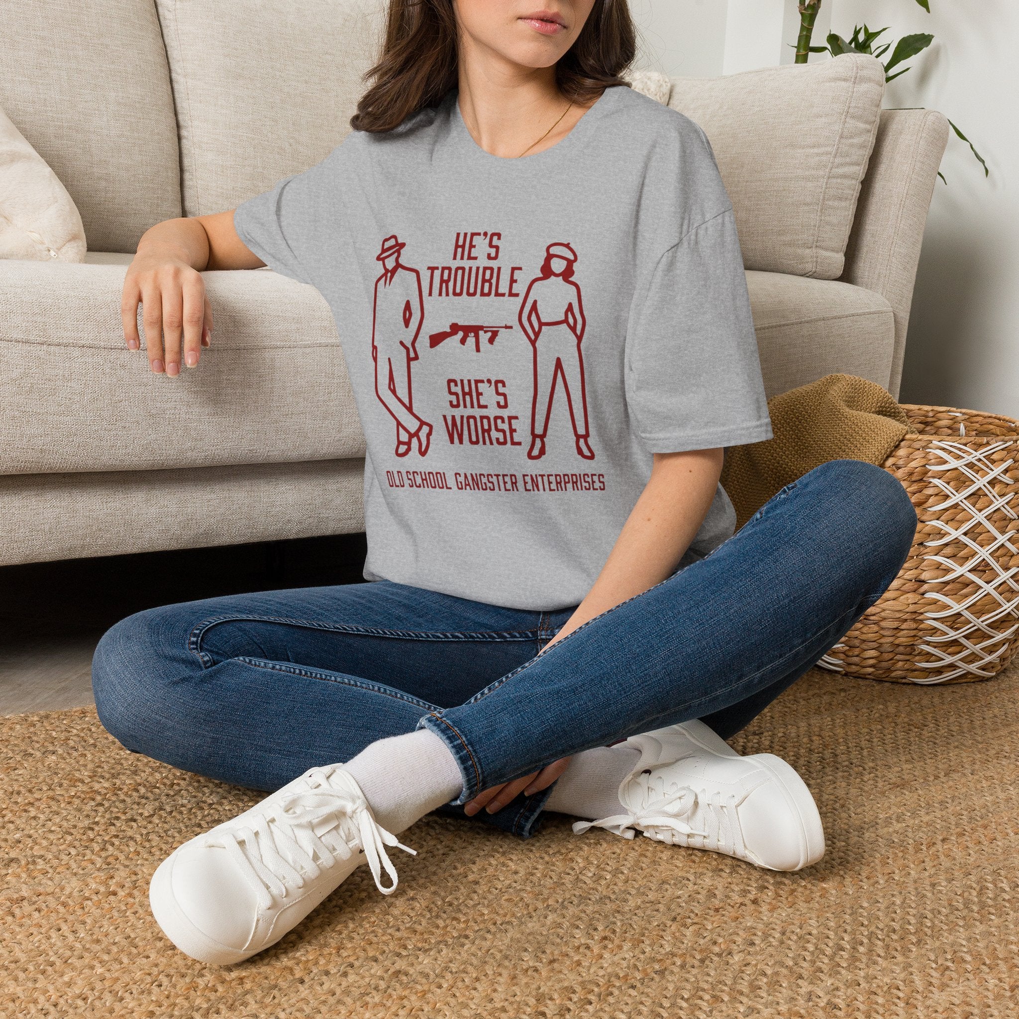 He's Trouble She's Worse T-Shirt