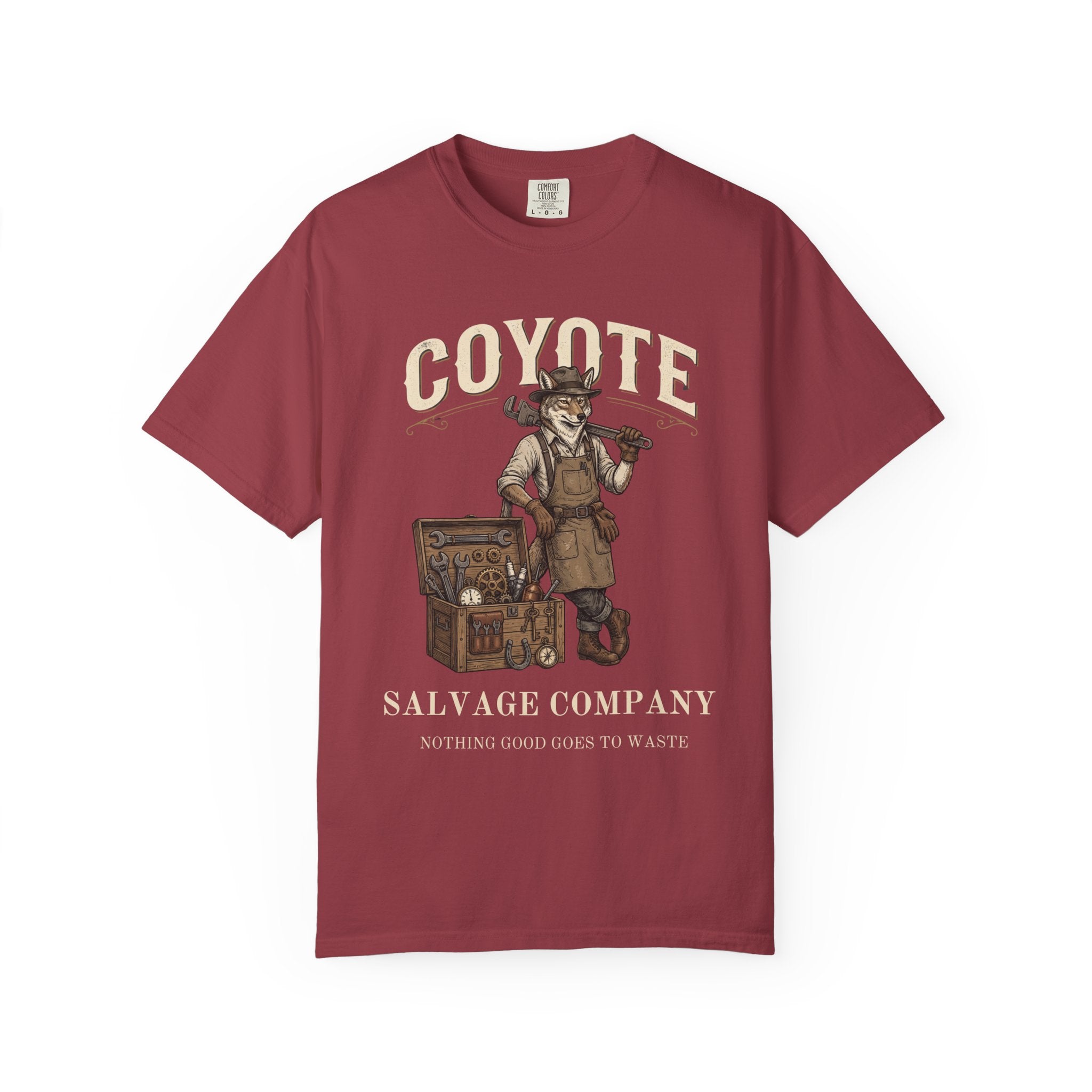 Coyote Salvage Co Vintage T-Shirt — Distressed Graphic Tee