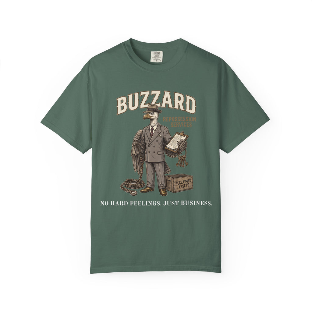 Buzzard Repo Service Vintage T-Shirt — Distressed Graphic Tee