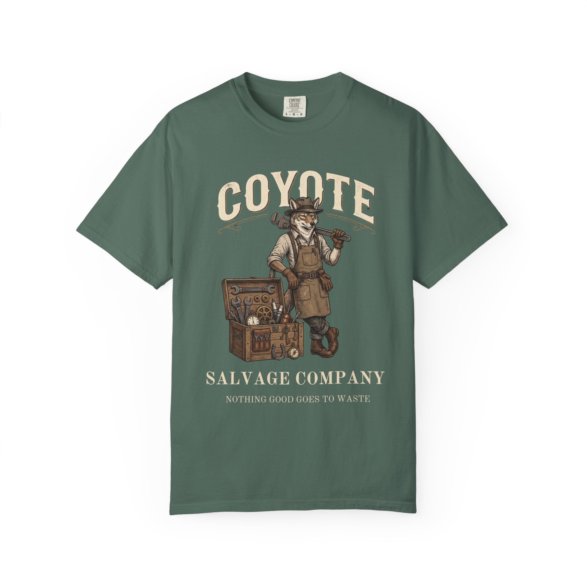 Coyote Salvage Co Vintage T-Shirt — Distressed Graphic Tee