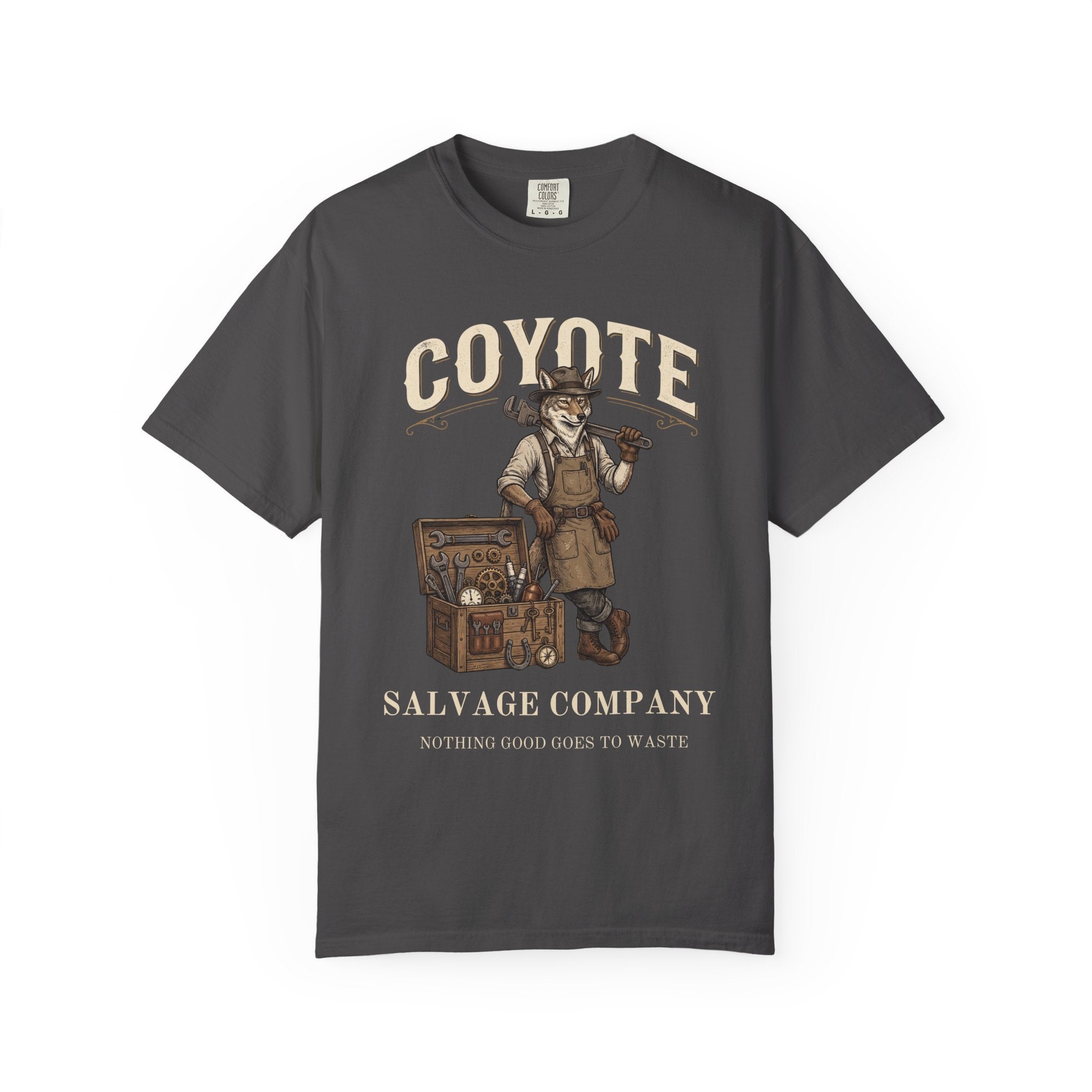 Coyote Salvage Co Vintage T-Shirt — Distressed Graphic Tee